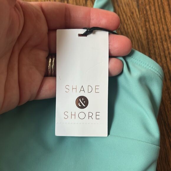 Shade & Shore Blue Classic Bikini Top Size Large New with Tags - Picture 4 of 5